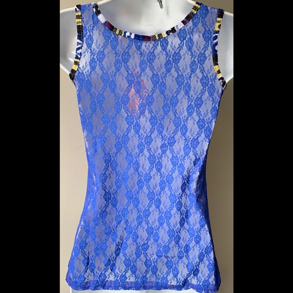 Blue Woman shoulder Top for teen - Picture 2 of 2